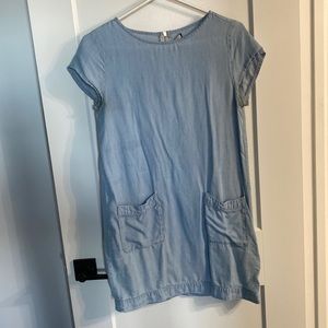 Small Forever 21 faux denim dress with pockets